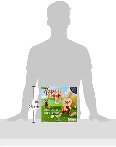 Blue Orange Tabletop Board Game, Cooperative, for Kids and Family Fun, Help The Bunny Find The Carrots, Ages 3+, Happy Bunny Games