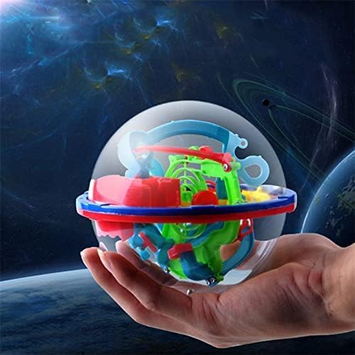 3D Maze Ball, 4.7'' Interactive Labyrinth Puzzle Game with 100 Obstacles | Brain Teaser Game, Educational Toy, Interactive Maze Sphere Game