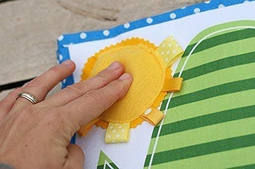 Urban Zoologie Quiet Book - 8 Pages of Safari Animal adventures Baby sensory activity, Handmade by TomToy