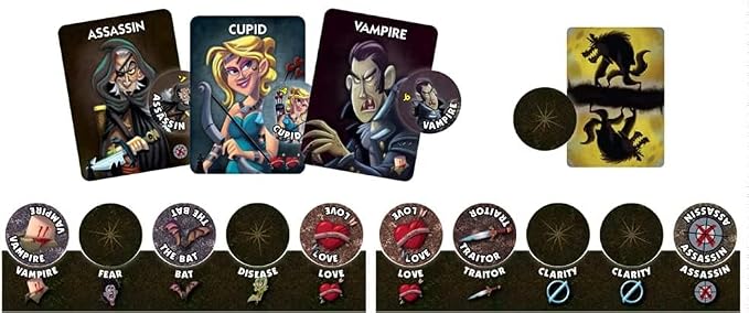 One Night Ultimate Vampire by Bezier Games | Ages 8+ | 3-10 Players | Scary Fun Party Game for Kids & Families | Fast-Paced Gameplay | Engaging Social Deduction | Hidden Roles & Bluffing