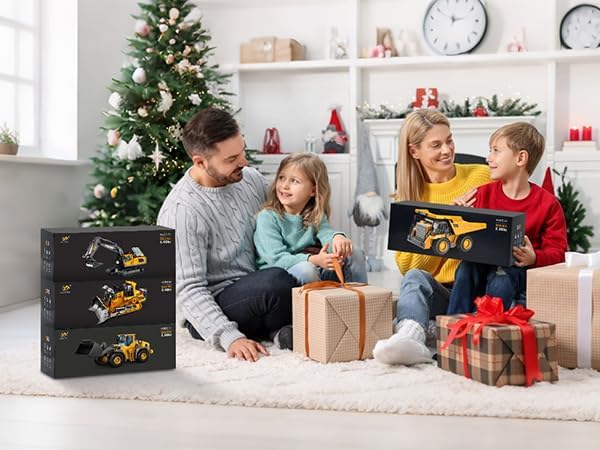 Remote Control Loader, 9-Channel Loader Toy with Metal Shovel, 2.4Ghz Remote Control Engineering Vehicle, Ideal Gift for Boys Aged 6-11