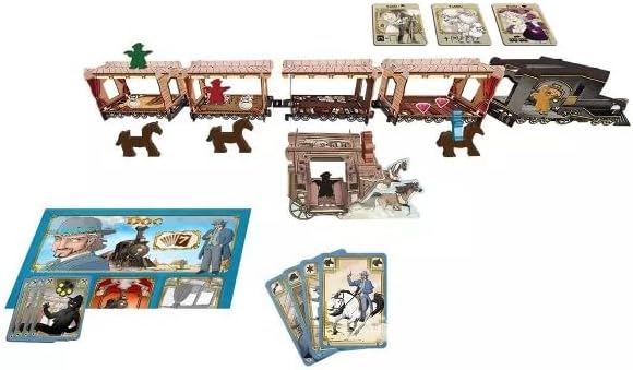 Ludonate Colt Express Horses & Stagecoach Card Game Expansion - Exciting Western Strategy with New Loot & Events