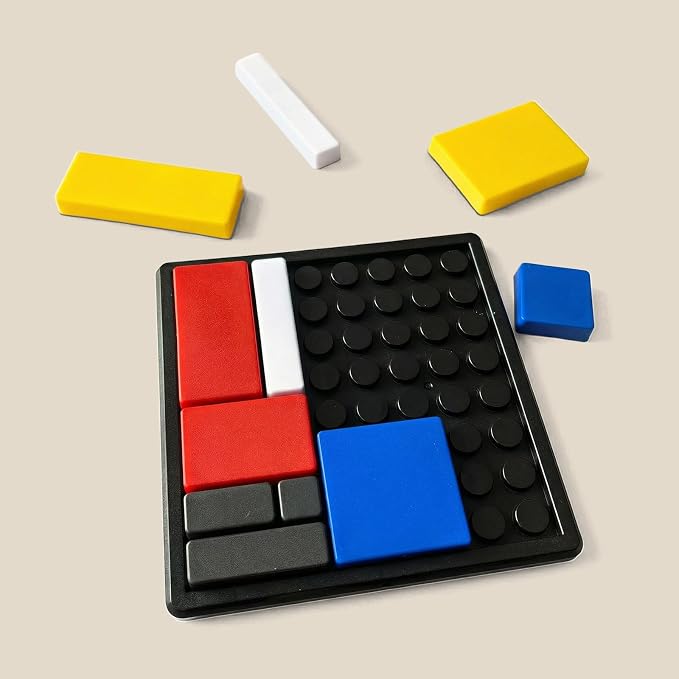 Logic Puzzle Brain Teaser Game for Kids and Adults, 88 Challenges with 4 Difficulty Levels, Portable Brain Training Logic Puzzle Game for Travel, Learning and Thinking Fun