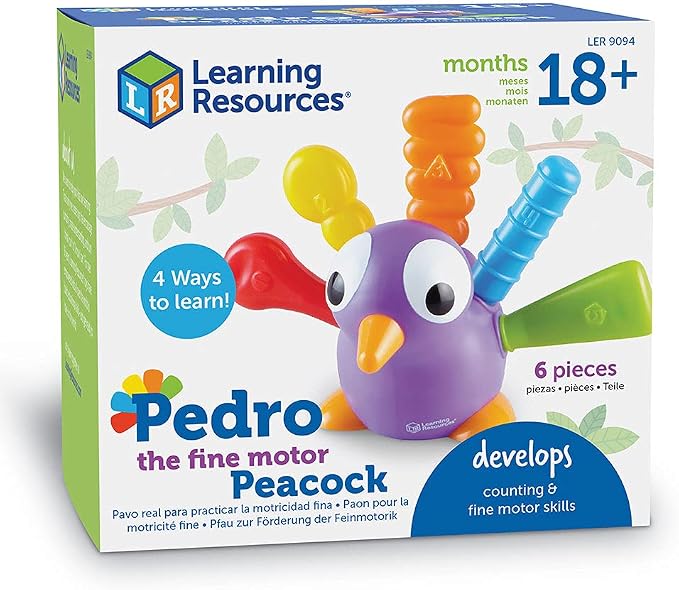 Learning Resources Pedro the Fine Motor Peacock