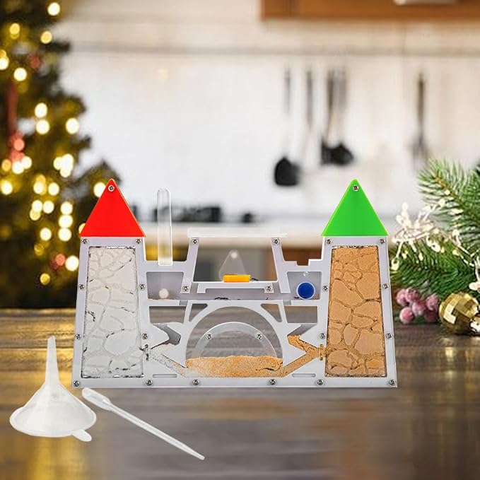 Ant Farm Kit for Kids, Sand Ant Habitat Terrarium, Ant Colony Observation | Sand Habitat, Ant Colony Observation, Watch Ants Dig Tunnels, STEM Learning, Nature Exploration, Science Toy Gift for Kids