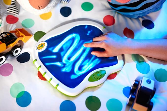 Crayola Toddler Touch Lights, Musical Sensory Toys for Toddlers, Essential Easter Basket Stuffers & Gifts, Light Up Drawing Pad, Mess Free Painting, Travel Activity, 2+ (Pack of 2)