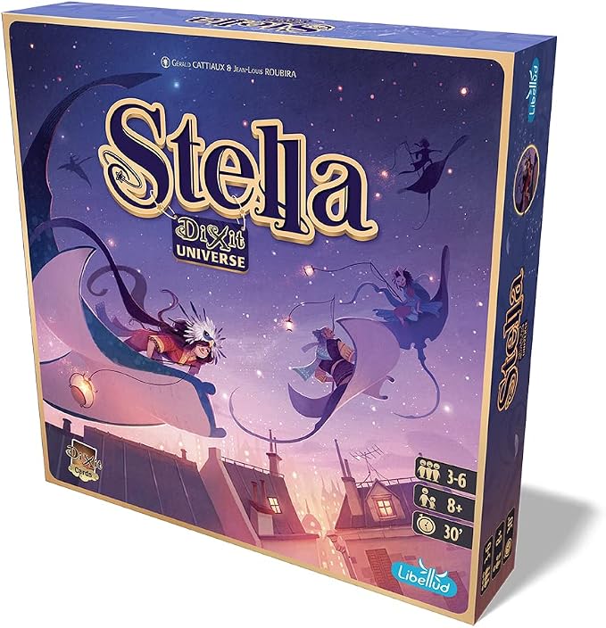 Asmodee Stella: Dixit Universe Board Game - Competitive Sky Exploration Image Association and Strategic Guessing, Fun Family Game for Kids and Adults, Ages 8+, 3-6 Players, 30 Min Playtime