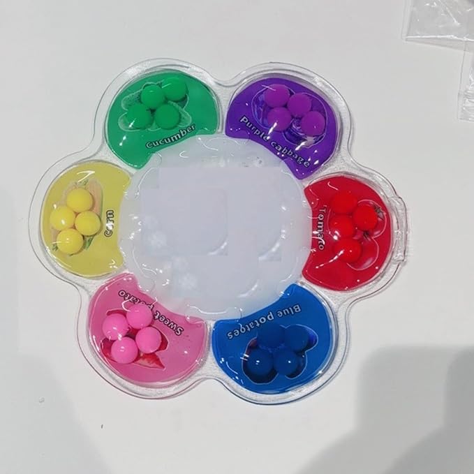 Limpskys Sorting Toys, Color Sorting Sensory Toys, Sensory Toys for Toddlers, Autism Toys for Toddlers 3-4, Quiet Fidget Toys,Color Matching Game (Multicolor-Fruit)