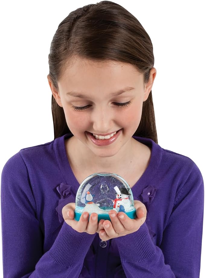 Creativity for Kids Make Your Own Holiday Snow Globes Kit | Sculpt, Decorate & Shake 3 Festive Winter Scenes | DIY Christmas Crafts for Kids to Build Creativity & Fine Motor Skills (Ages 6+)