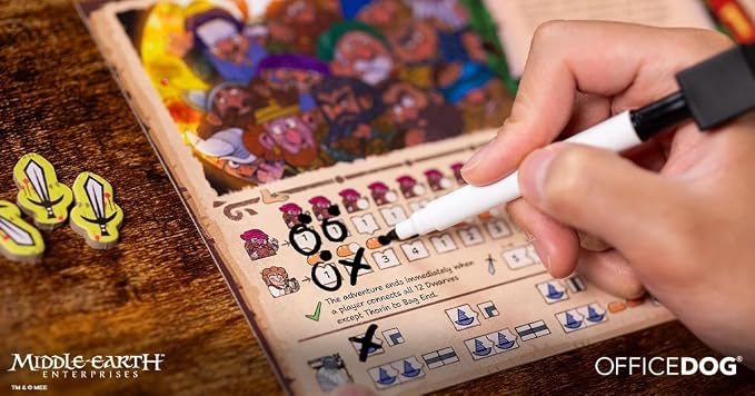 Asmodee The Hobbit: There and Back Again Board Game - Competitive Story-Driven Strategy Game, Thrilling Family Adventure for Kids & Adults, Ages 10+, 1-4 Players, 30 Minute Playtime | Competitive Story-Driven Strategy Game, Thrilling Family Adventure f...