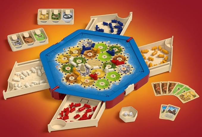 CATAN Traveler COMPACT EDITION Board Game - Settle, Trade, and Build on the Go! Strategy Game, Family Game for Kids and Adults, Ages 10+, 2-4 Players, 60 Minute Playtime, Made by CATAN Studio | Settle, Trade, and Build on the Go, Strategy Game, Family ...
