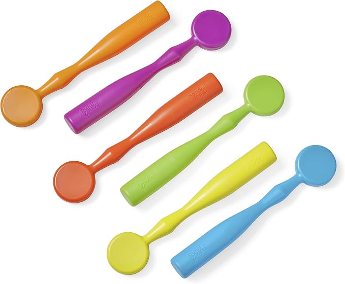 hand2mind Magnetic Wands for Kids (Set of 6), Ages 3+ | Magnet Wands, Magnets for Kids Science, Magnets for Teaching, Preschool Science Classroom Supplies, Magnet with Handle,