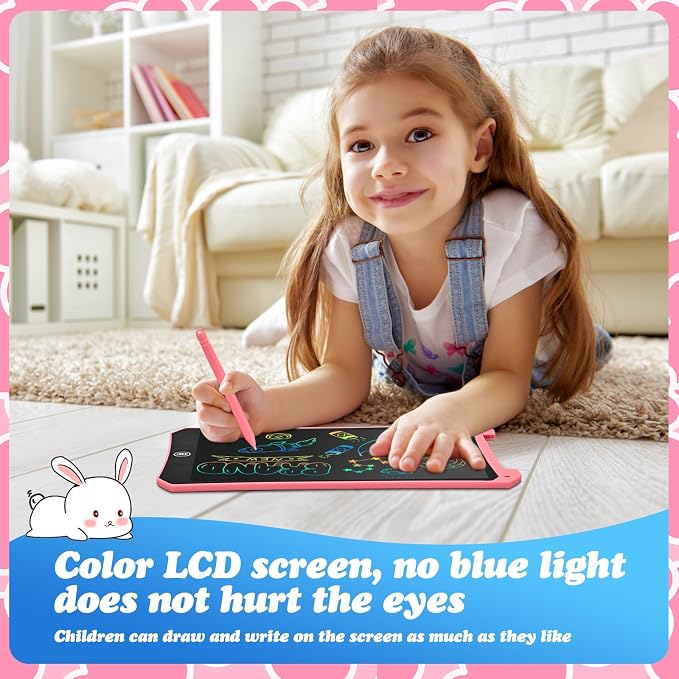 Kids Toys 10 Inch LCD Writing Tablet for Kids, Drawing Pads 2 Pack | Kids Travel Essentials, No Mess Coloring, Sensory Educational Learning Toys, Age 3-5 Boys Girls Gifts