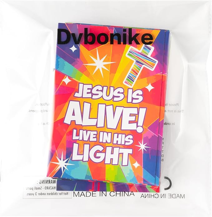 Dvbonike 24Pcs VBS Religious Coloring Books Illumination Station DIY Pages | Jesus is The Light of The World, Christian Party Favor, Color-in Booklet Bulk, Sunday School Supplies, Classroom Reward, Gift