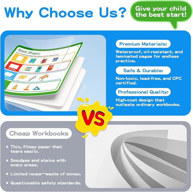 Preschool Learning Activities, Tracing Books for Kids Ages 3+, Toddler Handwriting Practice, Letter Tracing for Kids, Preschool Kindergarten Workbooks 3+, Learning Books for 3+ Years Old