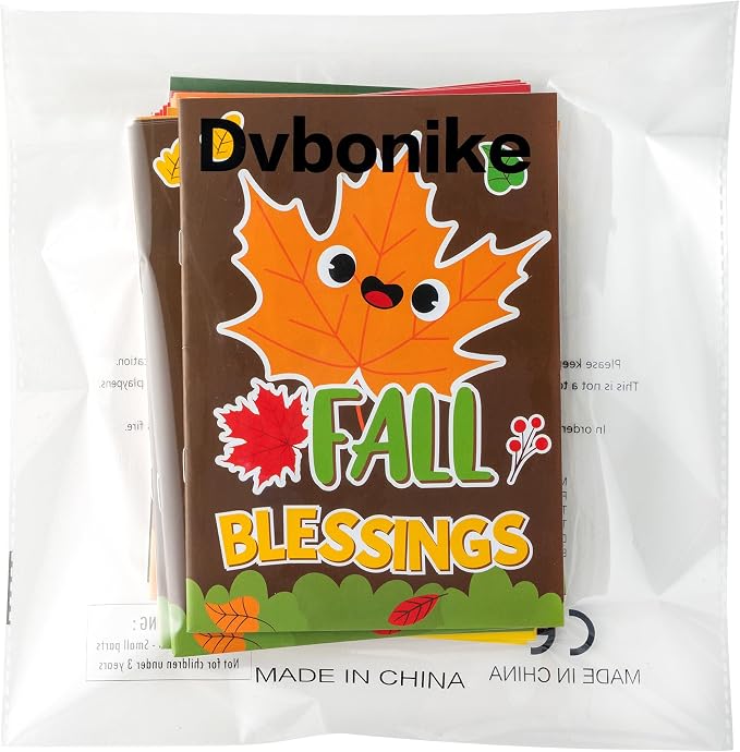 24Pcs Fall Religious Coloring Books Bible DIY Color-in Pages | Drawing Booklet Bulk, Autumn Party Favor, Christian Activity, Sunday School Supplies, Classroom Rewards, Thanksgiving Gift
