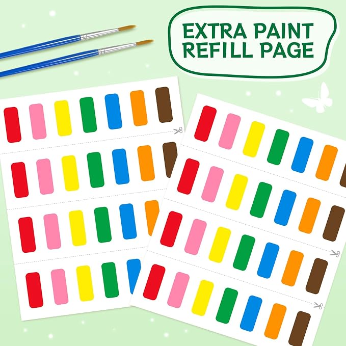 SOCOLER Paint with Water Coloring Books for Toddlers,Animal Theme Mess Free Watercolor Painting Papers for Kids Water Color Paint Kit Art Craft Gift for Ages 1-3, 4-8
