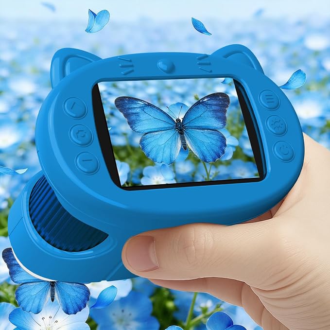 Handheld Digital Mini Microscope for Kids: 1000X 4K 2.4" Microscopes Toys | Portable Pocket STEM Electronic Learning Educational Science Kit 8-12 Birthday Gift 4 5 6 7 Year Old Boy Girl