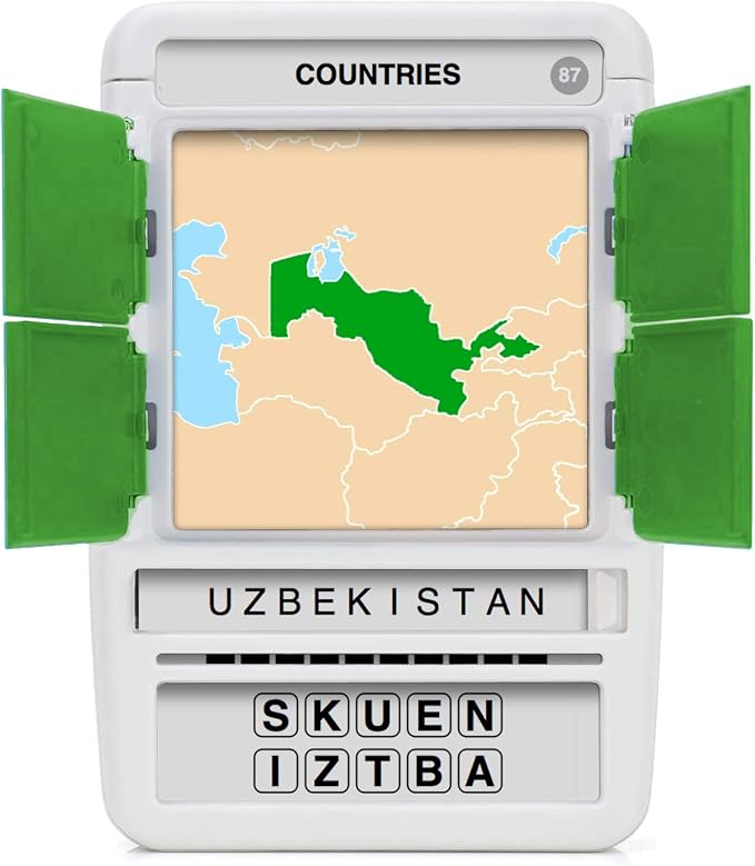 Countries of The World Travel Game - Learn 100 Countries | Flash Cards with Slide Reveal Case | Geography Card Game, Gift, Stocking Stuffer | for Kids and Adults | Ages 6+