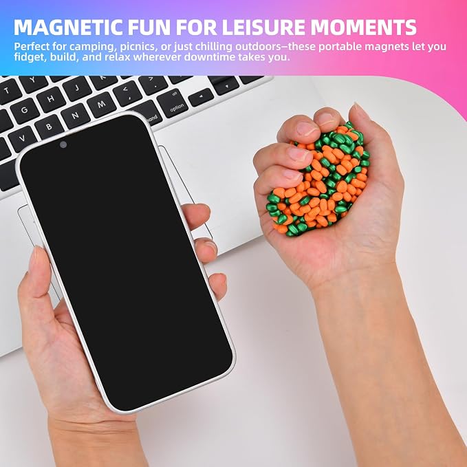 550pcs Fidget Toys Adults,Stress Relief Sensory Toys for Autism ADHD Anxiety,Smooth Ferrite Stones Desk Fidgets Toys,Fidget Toys Gifts