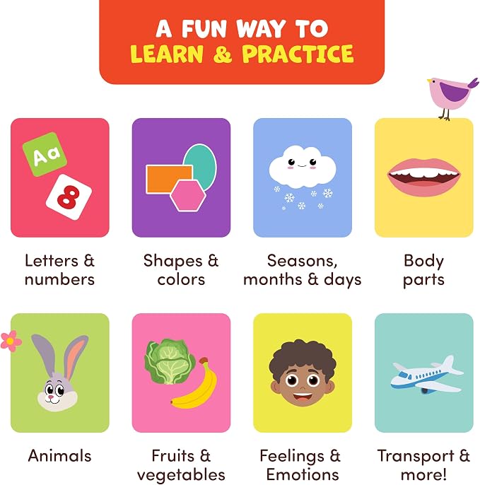 Preschool Busy Book for Toddlers 3-5, Educational Montessori Activity Toy | Preassembled & ready to use, 15 learning activities for 3-5 Year Old Kids, preschool advantage kit, kindergarten workbook