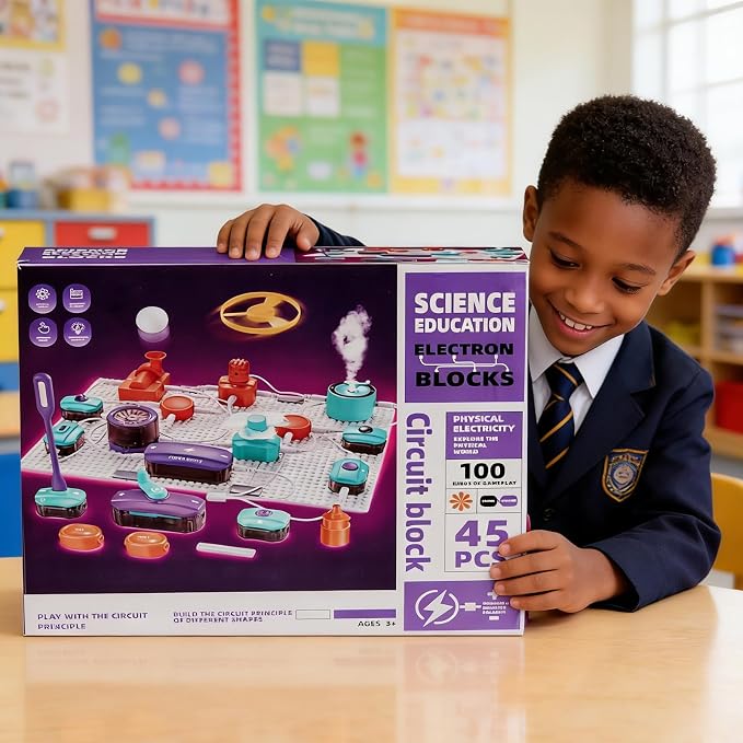 STEM Science Circuit Exploration Kit for Kids | 450+ DIY Project, Educational STEM Toy, Christmas Birthday Gift for Age 6+