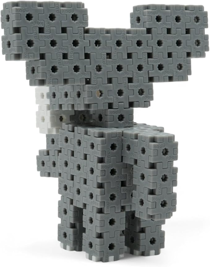 KADÜ Elephant 250 Piece Set - STEM/STEAM Building + Construction Toy, for Open + Imaginative Play Ages 5+ | Creative Mini Sensory Construction Puzzle tiles - Open Ended Play Gift Boys + Girls - Classroom Homeschool Manipulatives