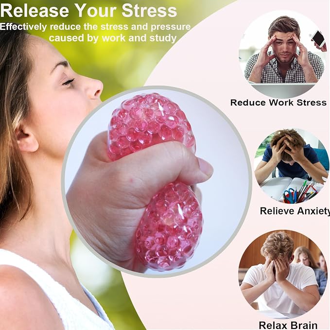 15pcs DIY Stress Ball Kit – Blank Skins with Air Pump & Expander Tool for Making Pressure Balls, Make Your Own Fidget Pressure Balls (15Transparent)