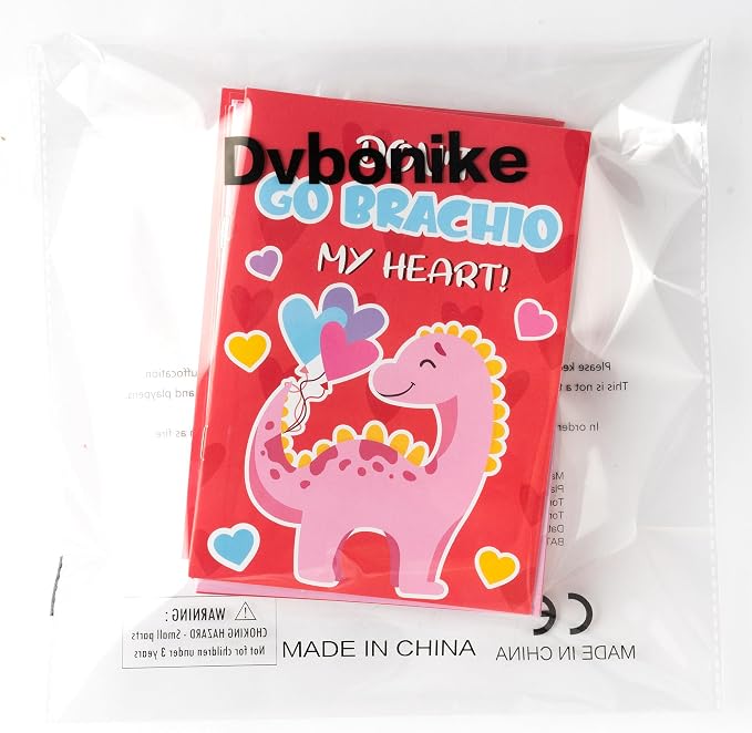 Dvbonike 24Pcs Valentine's Day Dinosaur Coloring Books - DIY Color-in Pages Booklet Bulk Sweet Message Drawing Pattern Party Favor Gifts Home School Classroom Rewards Art Activity Supplies for Kids