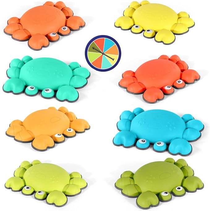 TOPNEW Stepping Stones for Kids, Non-Slip Balance Stepping Stones for Promoting Children's Coordination Skills, Toddler Stepping Stones Obstacle Course for Kids Age 3 4 5 6 7+