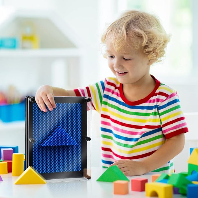 ENJSD 3D Pin Art Sensory Toys for Kids 5-7, Pin Art Board Impression Sensory Toys for Kids with Autism, Autism Gifts for Autistic Children Age 3, 4, 5, 6, 7, 8, 9, 10+ Years Old Boys Girls