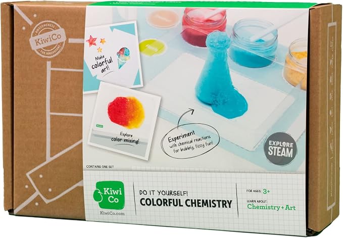 KiwiCo - Colorful Chemistry Set and Science Kit with Safe Chemical Reactions, for 3-8 Year Old Boys & Girls