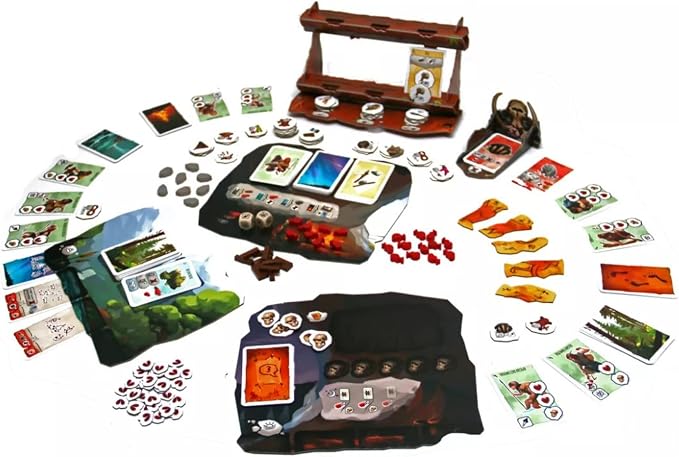 Asmodee Paleo Board Game - A Cooperative Paleolithic Adventure for Strategy Enthusiasts, Cooperative Family Fun for Kids & Adults, Ages 10+, 2-4 Players, 45-60 Minute Playtime