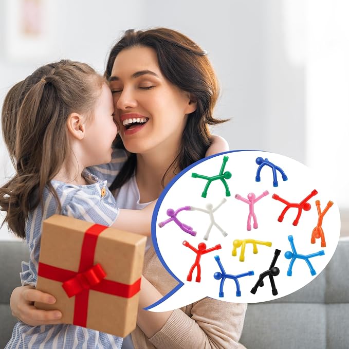 6pcs Magnetic People Figures for Kids 3-8 Travel STEM Fidget Toy | Safe ASTM-certified, Quiet Play for Airplane Car Trips Restaurant, Develops Creativity for Classroom Rewards Stocking Stuffer