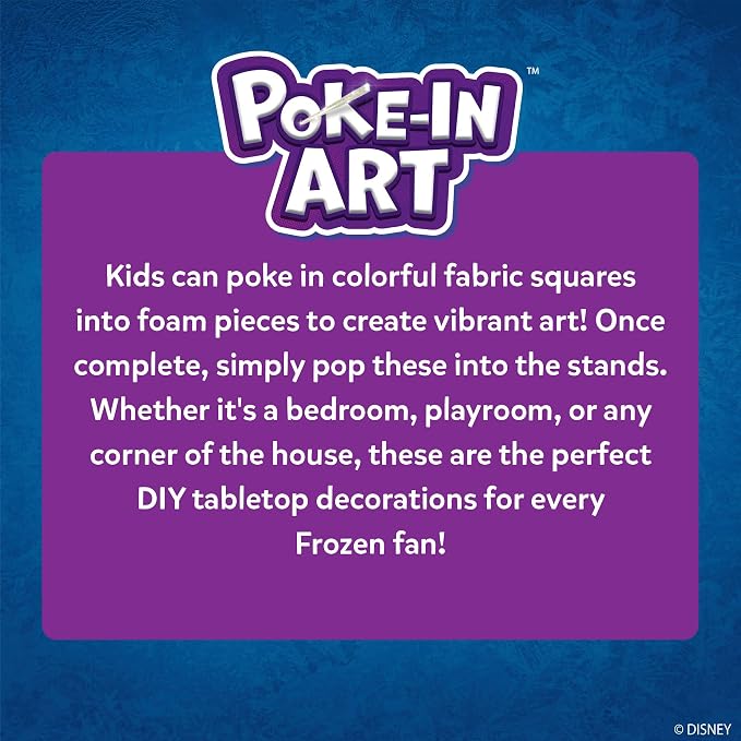 Skillmatics Poke-in Art – Disney Frozen, Wood Craft Kit, Gift for Kids | DIY Mess-Free Fun, Elsa, Anna, Fine Motor Skills, Screen-Free, Travel Activity, Girls & Boys Ages 4, 5, 6, 7, 8, 9