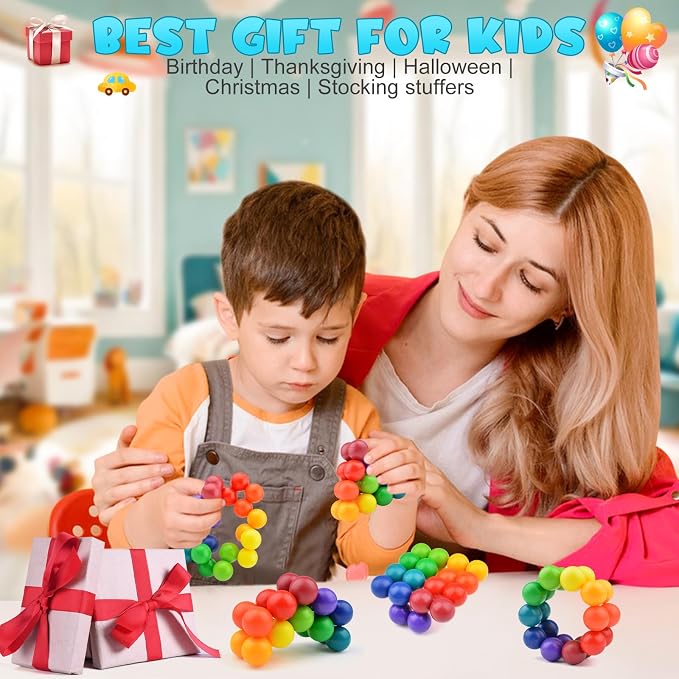 Yrissmiss 12PCS Autism Sensory Toys for Autistic Children, Quiet Fidget for Adults Kids, Autism for Toddlers 3-4, Travel for Ages 3-5 Gift Easter Basket Stuffers Gifts for Kids Boys Girls A