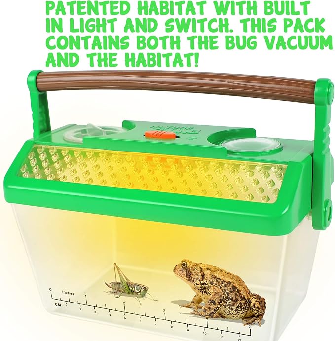 Nature Bound Bug Catcher Vacuum with Light Up Critter Habitat Case, Eco-Friendly Outdoor Toys for Kids, Includes Vacuum and Cage, Bug Vacuum for Kids Toy, Bug Catcher Vacuum