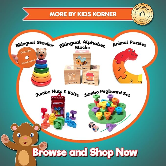 Cute & Cuddly Counting Bears with Dice - Sort, Count, Match & Play 60pc