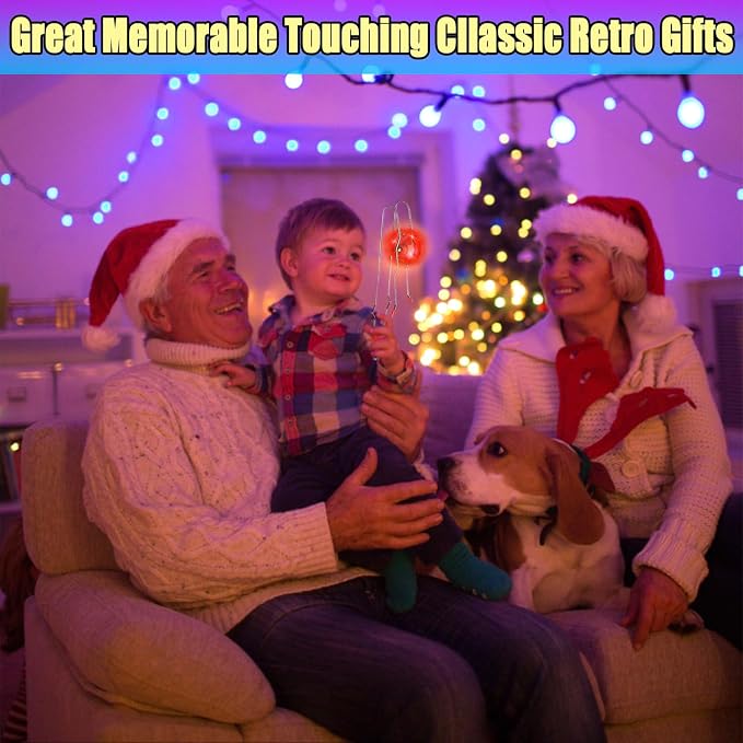 Stocking Stuffers for Kids Toys Boys 3pcs Light Up Gyro Wheel Toy Birthday Gifts for Men, Magic Rail Twirler Magnetic Yoyo Spinner Sensory Fidget Toys for Kids Ages 3-5-7 4-8-12 Year Old Boys & Adults