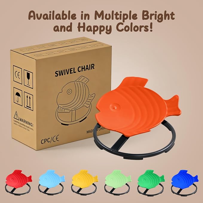 Autism Sensory Spinning Swivel Chair for Autistic Kids | 360° Spin Seat Toy for Children,Sit and Spin Sensory Chair for Balance and Motion Training,Sensory Toys,Holds 220 Lbs