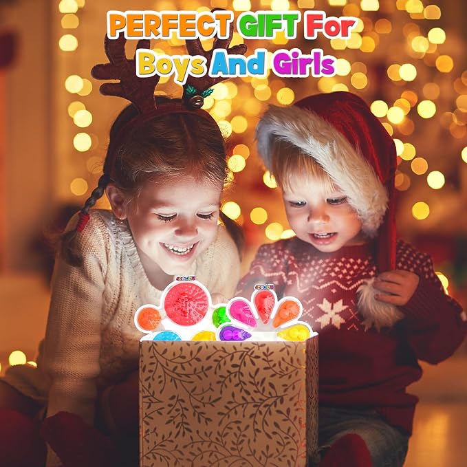 2Pcs Color Sorting Sensory Toys for Kids with Autism Toddler Toys for Airplane Travel Road Trip Preschool Montessori Toys Fine Motor Skills B Easter Basket Stuffers Gifts for Kids Boys Girls