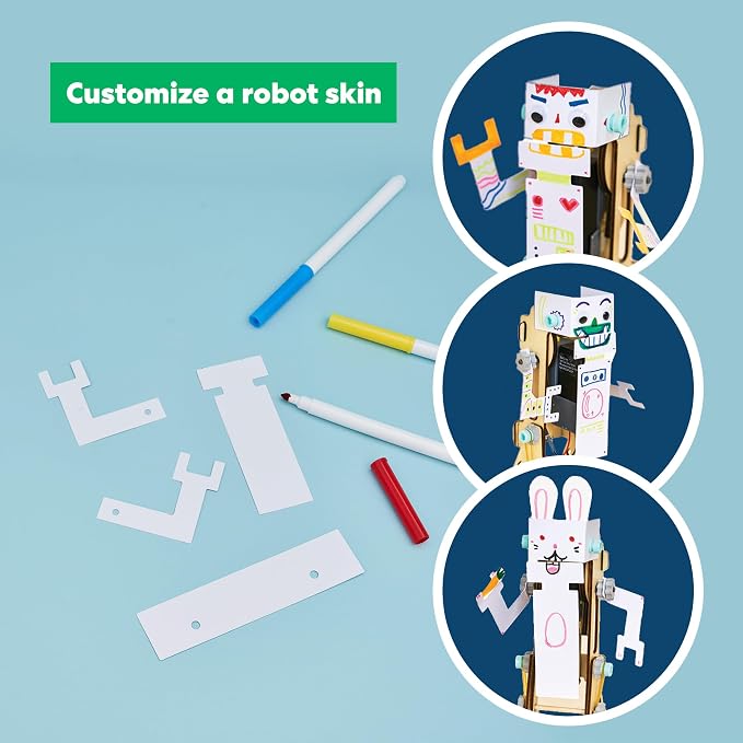 KiwiCo Jumping Robot STEM Kit - Robotics Building Set, Engineering, Ages 9+ | Robotics science project gift kit for hands-on learning and creative building exploration