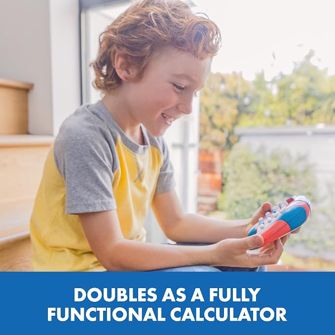 Educational Insights Math Whiz - Electronic Math Games for Kids Ages 6-8, Handheld Math Game, Addition and Subtraction Toys, Multiplication and Division Games for First Graders, Kids Learning Game