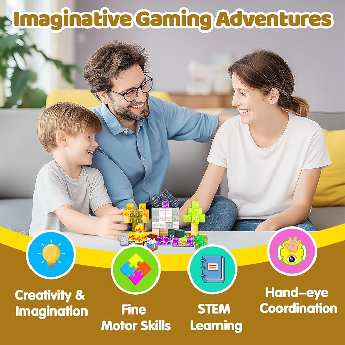 Magnetic Blocks, 100PCS Toys Building Cube Birthday Gifts for Kids | Magnetic Cubes, 0.8 inches Building Blocks, STEM Construction Toys Christmas Birthday Gifts for Kids Boys Girls