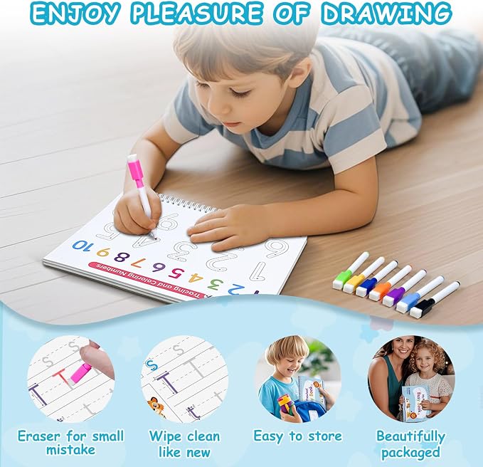 Busy Book for Toddlers - 36 Themes Preschool Learning Activities, Educational Travel Toys for Kids Ages 3+, Montessori Sensory Toys for Autism, Christmas & Birthday Gifts for Boys & Girls