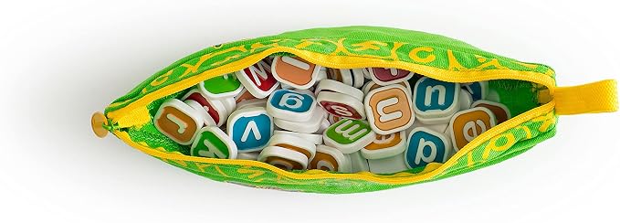 Bananagrams My First, Lowercase Letter Word Game for Ages 4+ | Combo-letter tiles build early spelling & phonics skills; word game for pre-readers and kids ages 4+
