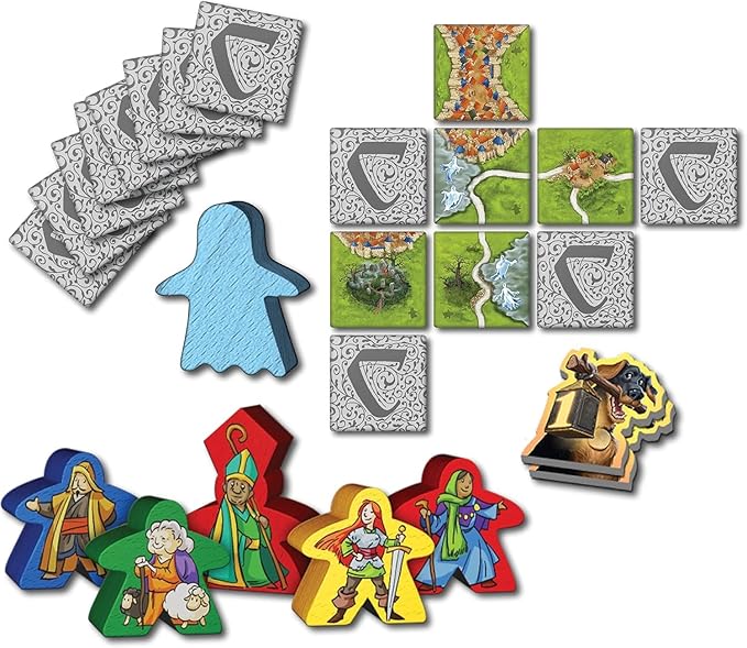 Mists Over Carcassonne Board Game | Territory Building Strategy Game | Cooperative Family Game for Kids and Adults | Ages 8+ | 1-5 Players | Average Playtime 45 Minutes | Made by Z-Man Games