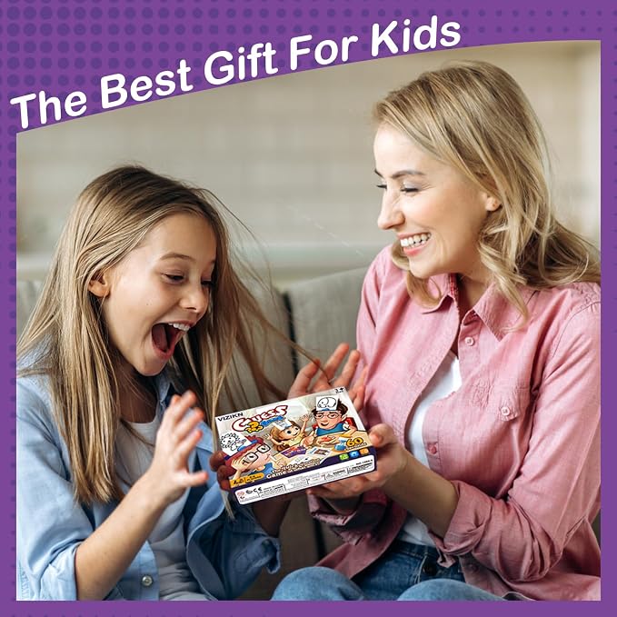 Headbands Game for Kids – Guessing Board Game to Boost Vocabulary | Critical Thinking, and Social Skills – Quick Question Family Game Night for 2–4 Players – Travel-Friendly Fun (Mixed Theme)