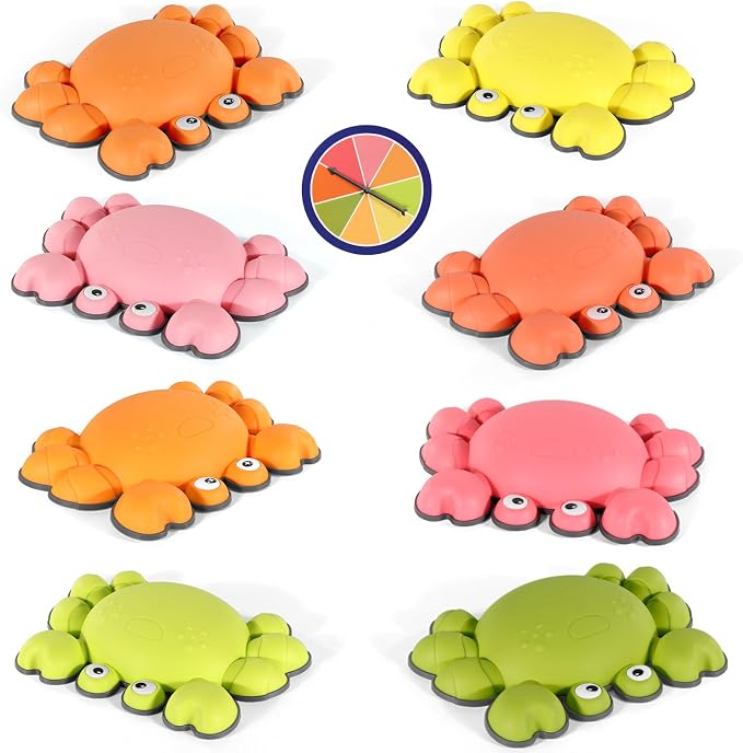 TOPNEW Stepping Stones for Kids, Non-Slip Balance Stepping Stones for Promoting Children's Coordination Skills, Toddler Stepping Stones Obstacle Course for Kids Age 3 4 5 6 7+