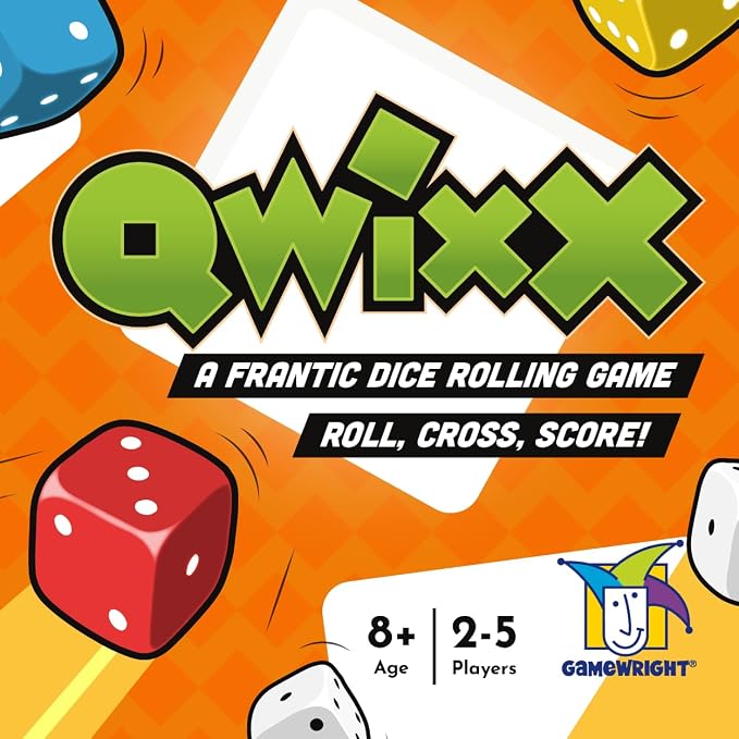 Qwixx Fast Family Dice Game – Quick 15-Minute Gameplay, Easy to Learn, Strategy & Luck, Travel-Friendly Party Game for Kids & Adults Ages 8+, 2–5 Players
